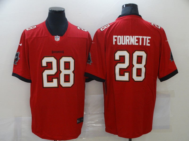 Men's Tampa Bay Buccaneers Leonard Fournette #28 Red Jersey